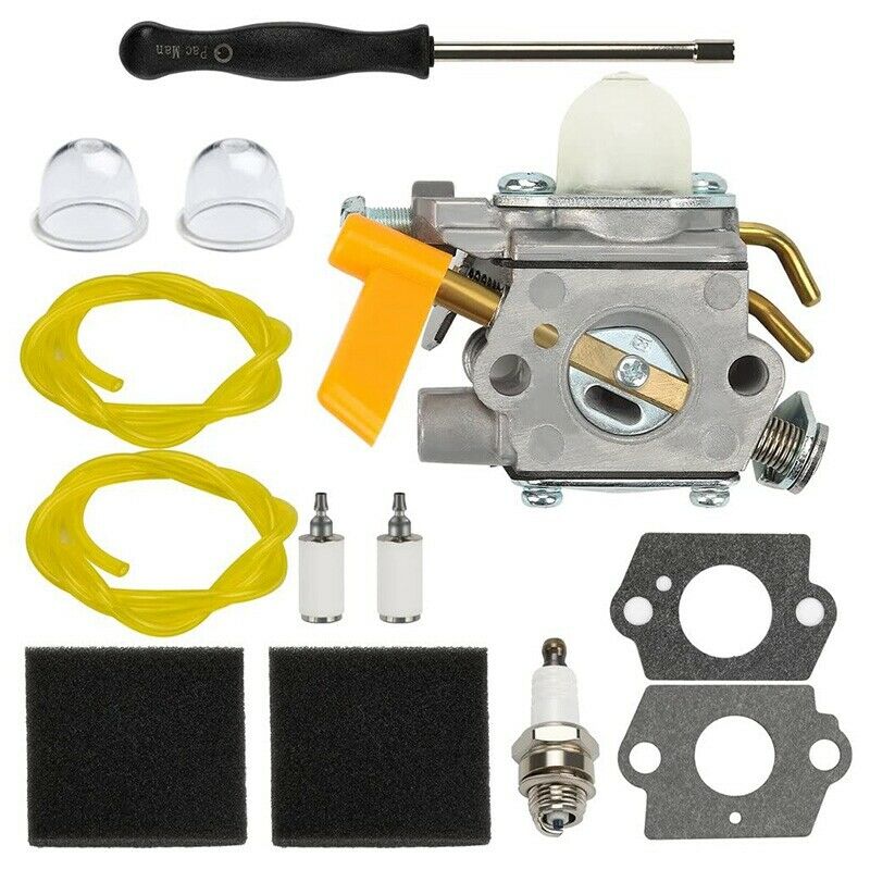 C1U-H60 Carburetor W Tune Up Kit Air Filter for Ryobi Homelite 25Cc 30Cc St TrF6