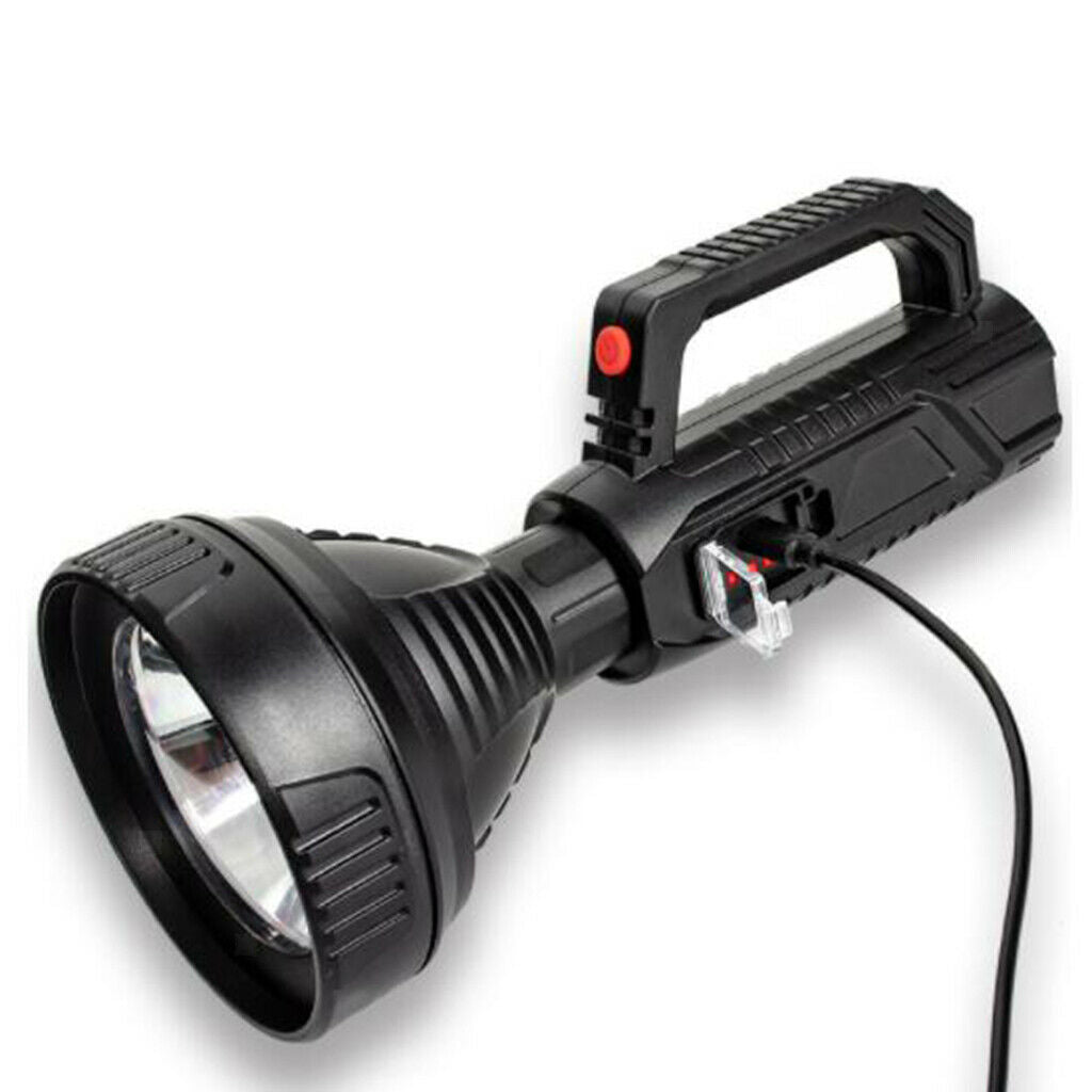 Bright Rechargeable Searchlight handheld LED Flashlight with Handle Spotlight