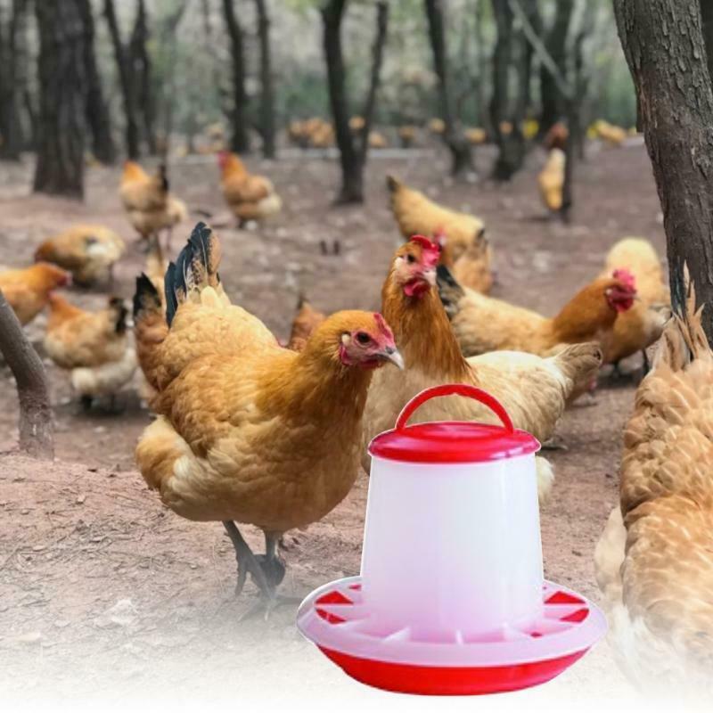 Hanging Chick Feeder Durable Automatic Poultry Food Dispenser for Chicken 6.6Lbs