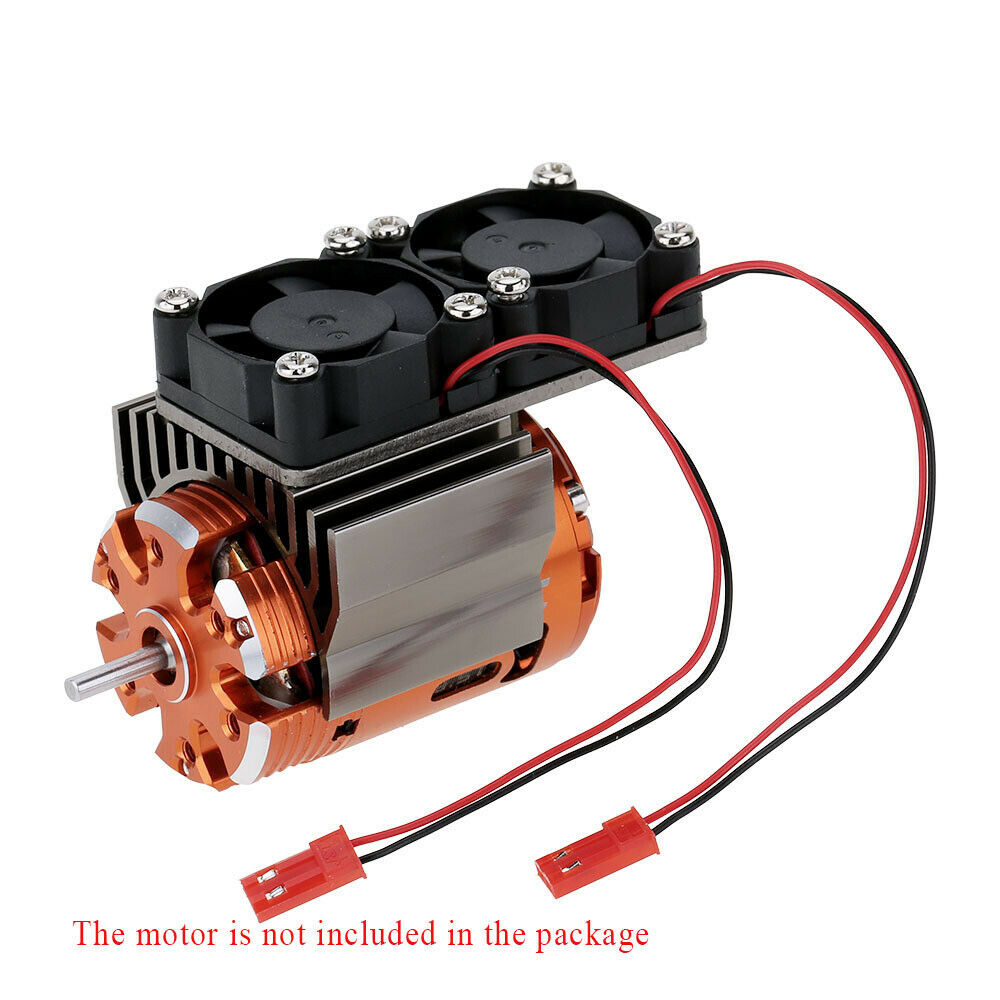 Heat Sink 540 550 Stock Modified Motor Cooling Fan 3650 RC Car 1/10