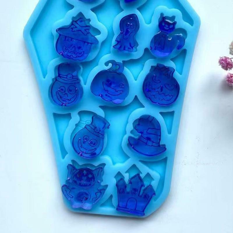 DIY Silicone Mold Halloween Coffin Shape Earrings Pendant Epoxy Jewellery Mould