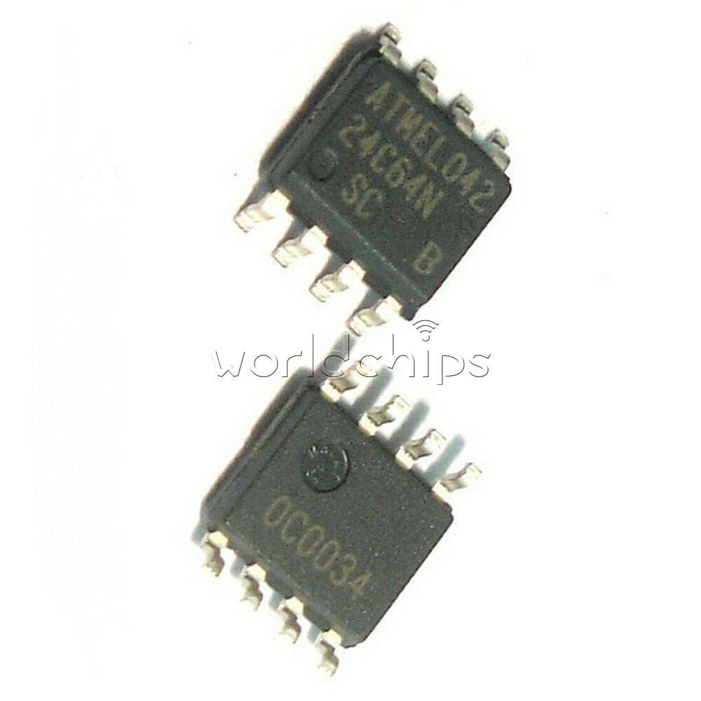 10PCS ATMEL AT24C64DH AT24C64 SOP8 24C64 SOP-8 64 Serial EEPROM
