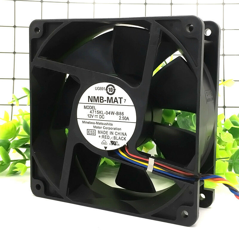 For NMB 4715KL-04W-B86 Strong wind cooling fan DC12V 2.50A 120×120×38MM 4pin PWM