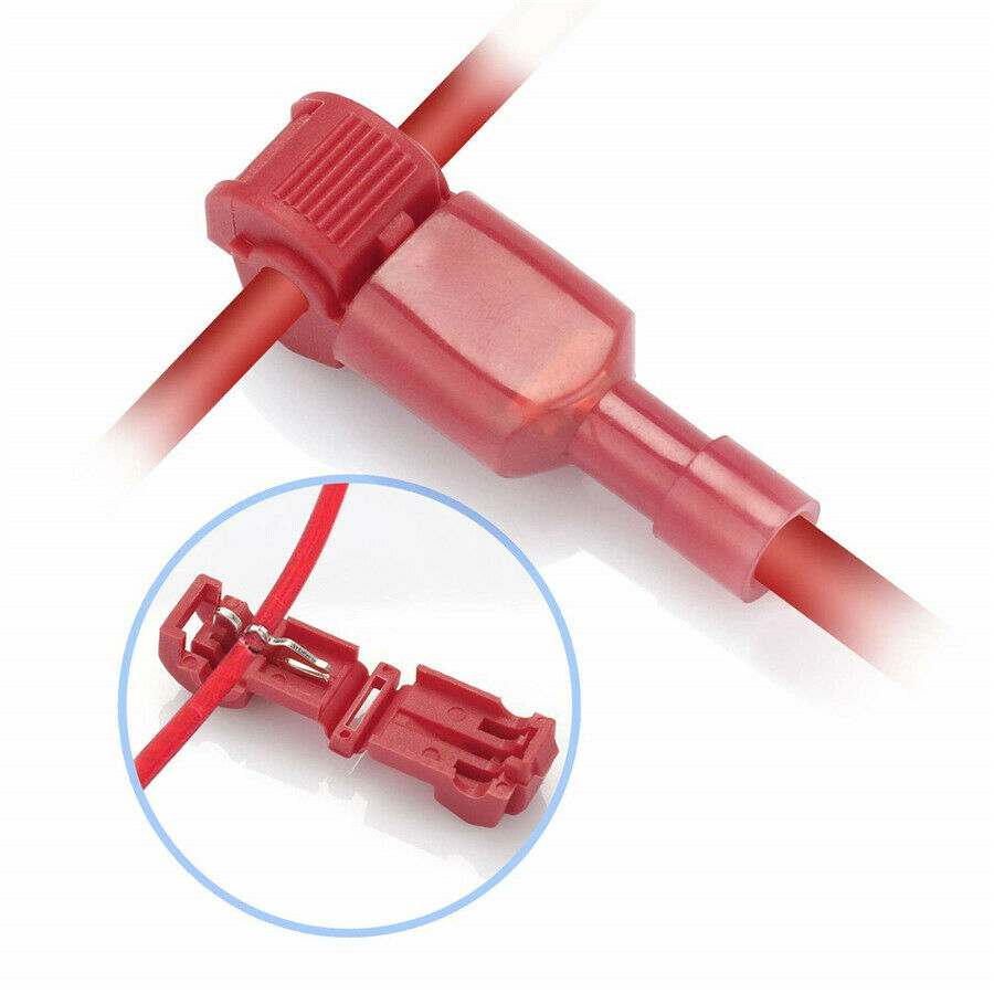 T-Tap/Male Insulated Wire Terminal Connection Car Alarm Radio Installation 220Pc