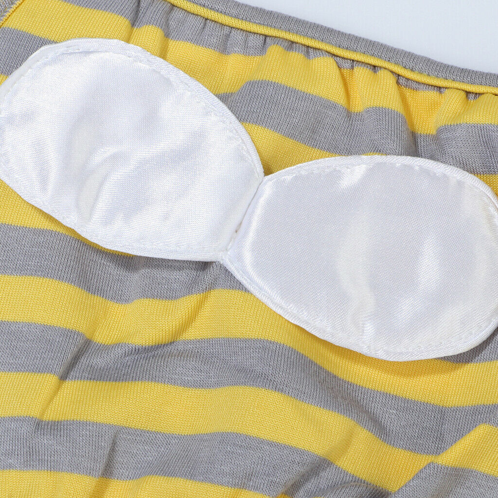 Male Pet Dog Pants Bitch Season Menstrual Sanitary Nappy Diaper Yellow S