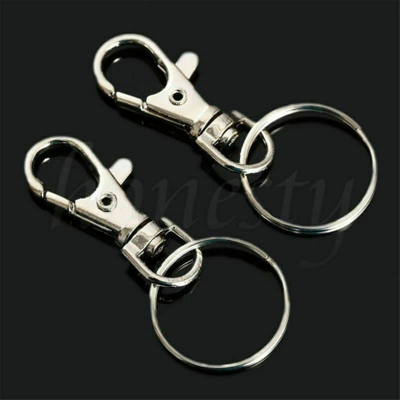 2pcs Ring Clips Lobster Clasps Trigger Snap Hook Bag Key Ring Keychain