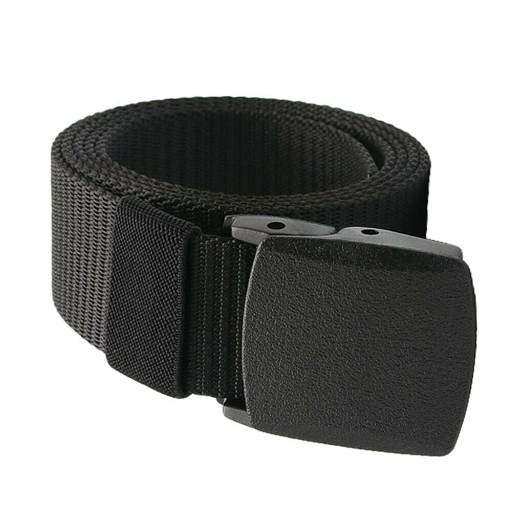 4pcs Men Women Heavy Duty Army Nylon Webbing Belt Travel Long Waistband