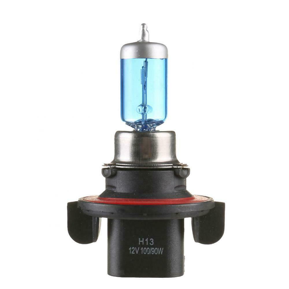 2pcs H13/9008 100W 12V 6000K Super White Gas Halogen Headlight Light Lamp Bulbs
