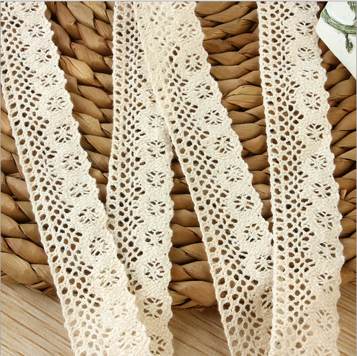 6 Yards Cotton Crochet Lace Trim Wedding dress clothing decoration accesories