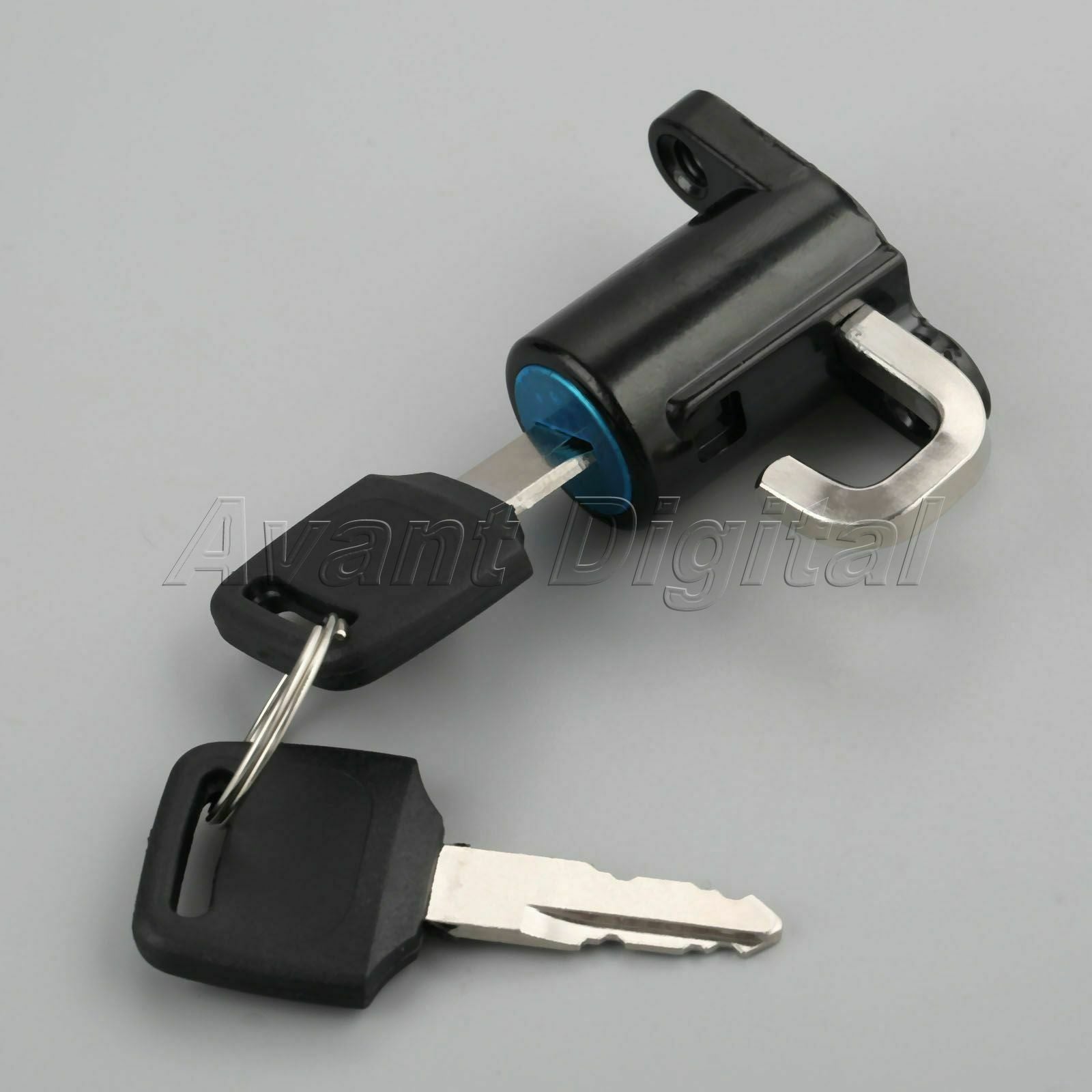 Universal Motorcycle Motorbike Scooter Helmet Lock Hanger Hook + 2 Keys Aluminum