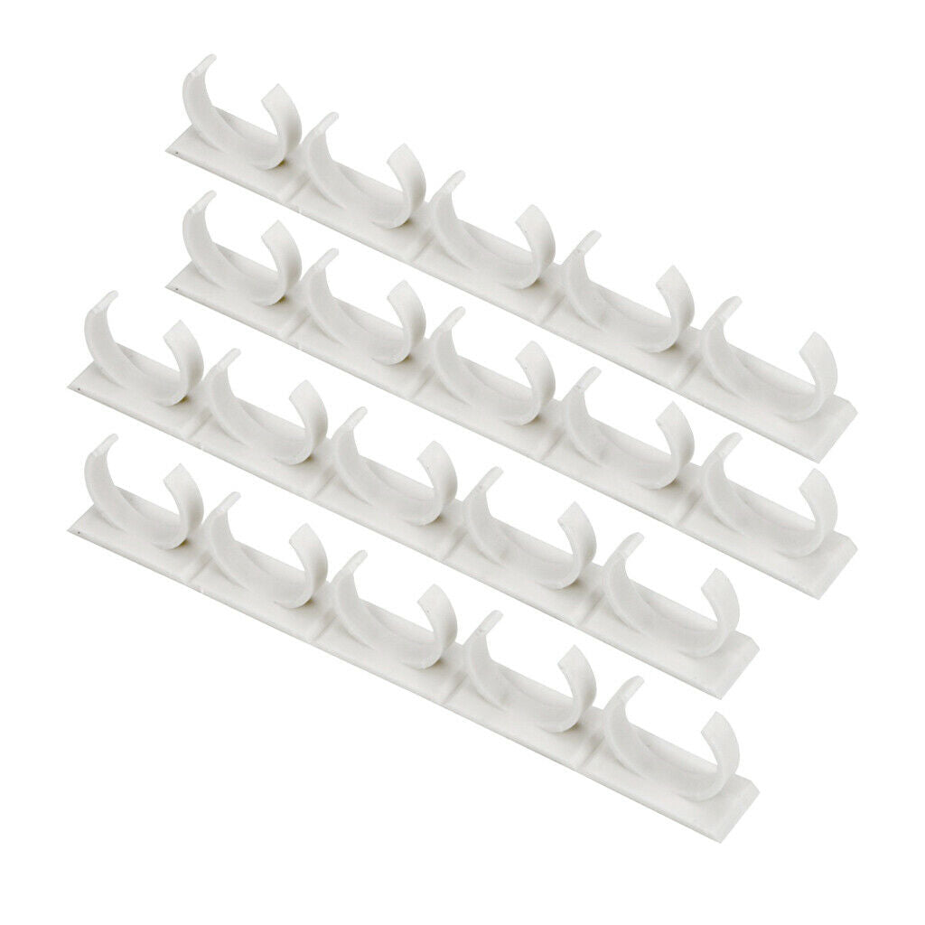 4 Pieces Grip Spice Racks for 20 Spice Jars Kitchen Space Saving Oragnizer