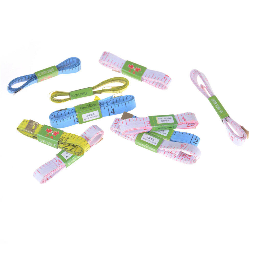 5Pcs 150cm Body Measuring Ruler Sewing Cloth Tailor Tape Soft Measure Tool.l8