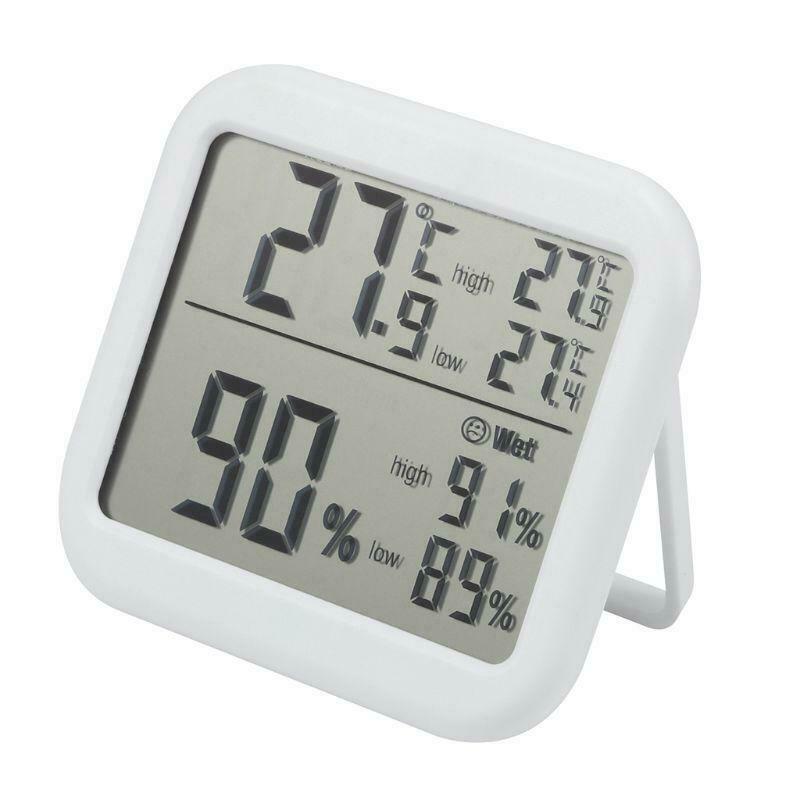 Digital Thermometer Humidity Monitor â„ƒ & â„‰ Max Min Record for Home Greenhouse
