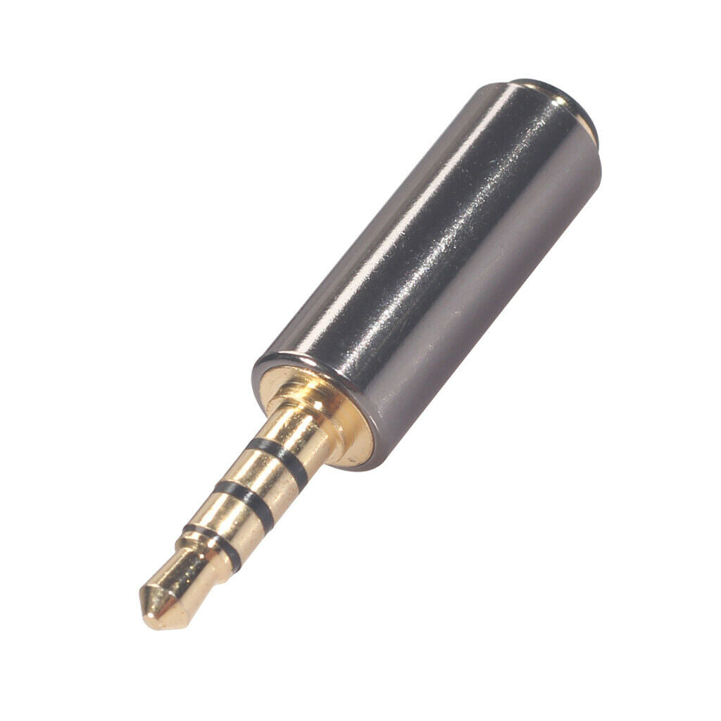 Zinc Alloy Stereo   Plug Connector OMTP to CTIA for Headphone Headsets,