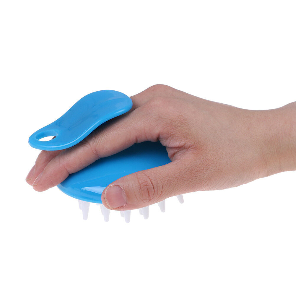 Silicone Shampoo Brush Hair Scalp Cleansing Massage Brush Soft Silicone ^.l8