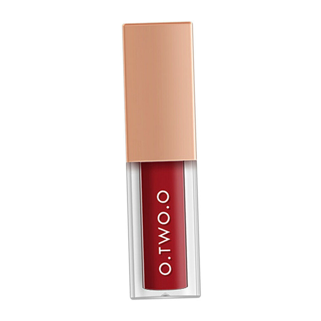 Matte Liquid Lipstick Light Creamy Long Lasting Lip Gloss Tint Rose Red
