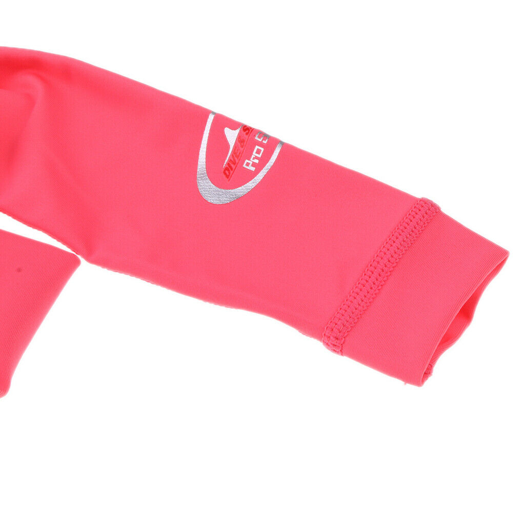 Kids Full Body Swimwear Long Sleeve Swimming Diving Wetsuit Girl S Pink