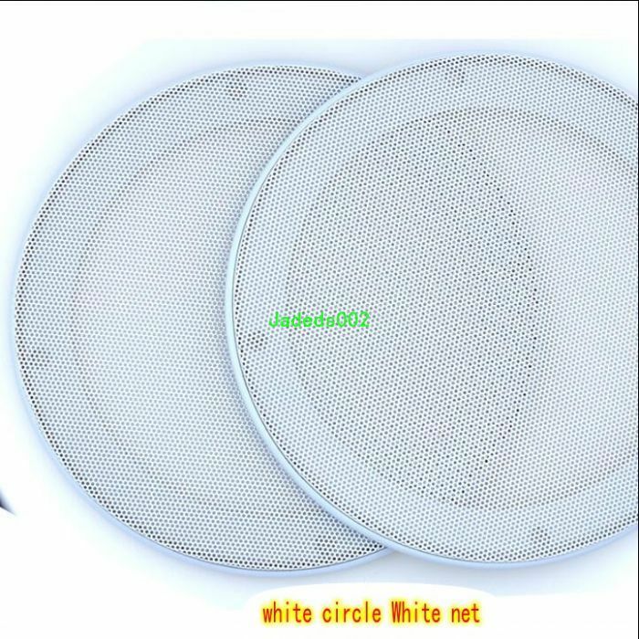 1pcs 8"inch Speaker grille HiFi Audio cover Decorative dust iron net white