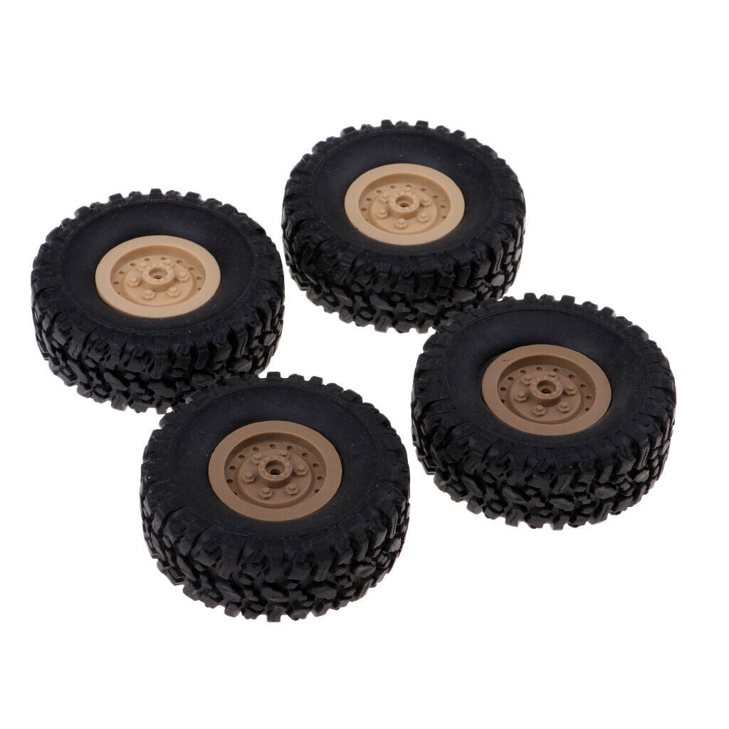 8pcs rubber wheel tires for rc 1/16 crawler car wpl b14 b16 b24 c14 c24