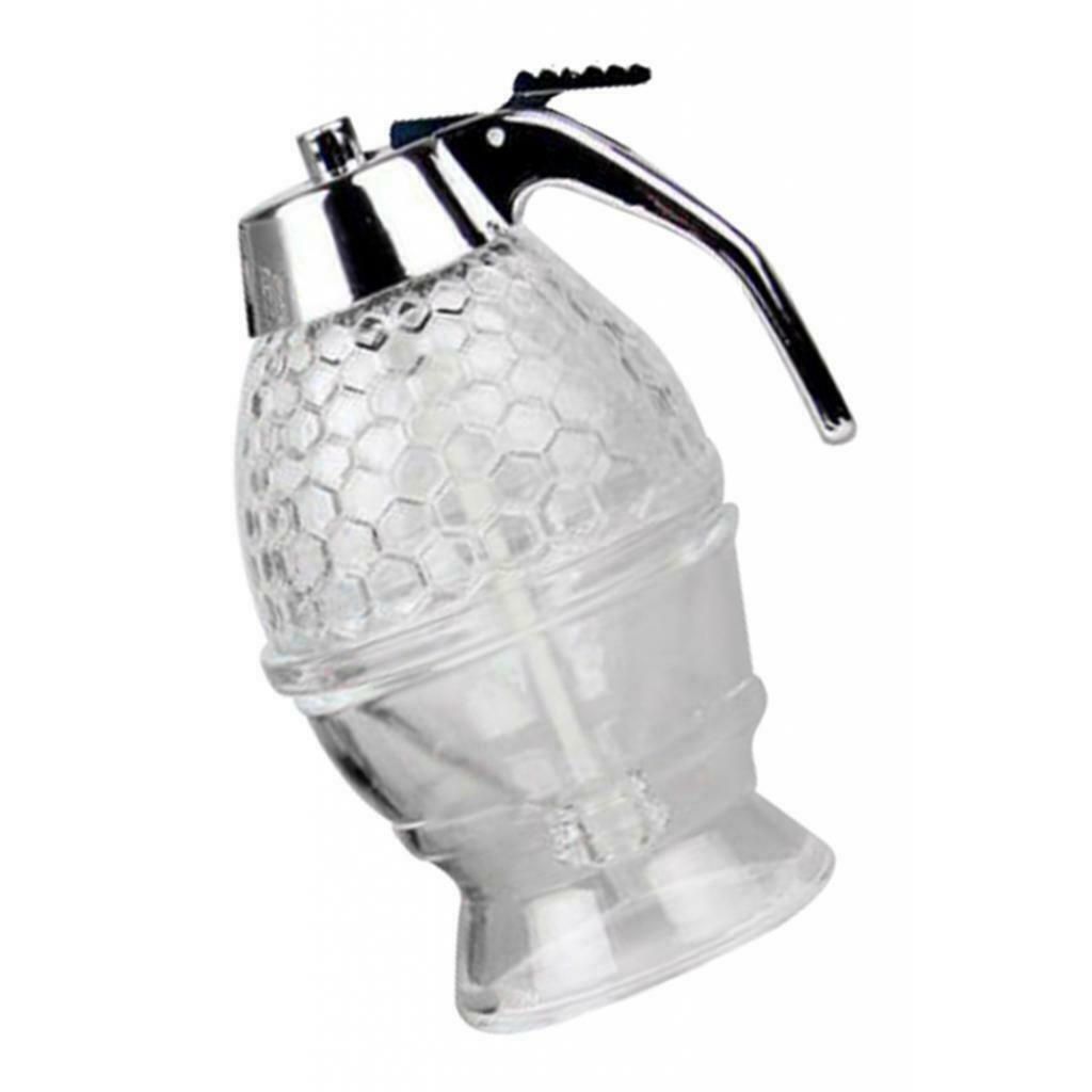 Traditional 200ml Glass Beehive Honey Jar with Ladle and Lid