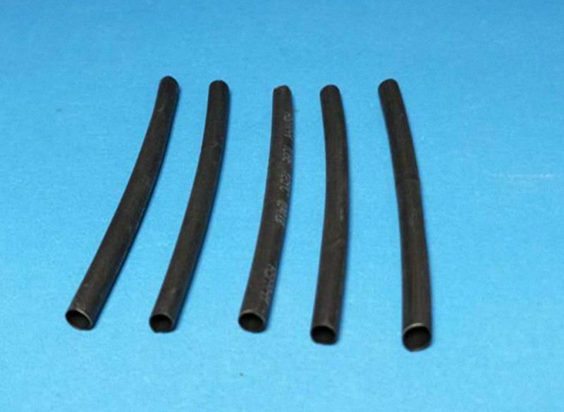 1.5 mm Black Heat Shrinkable Tube Shrink 6 Feet