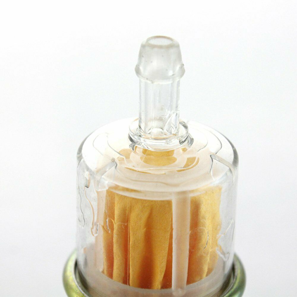 Universal Inline Gas Petrol Fuel Filter 8mm 3/8" Pipe Motorcycle Bike Dirt Quad