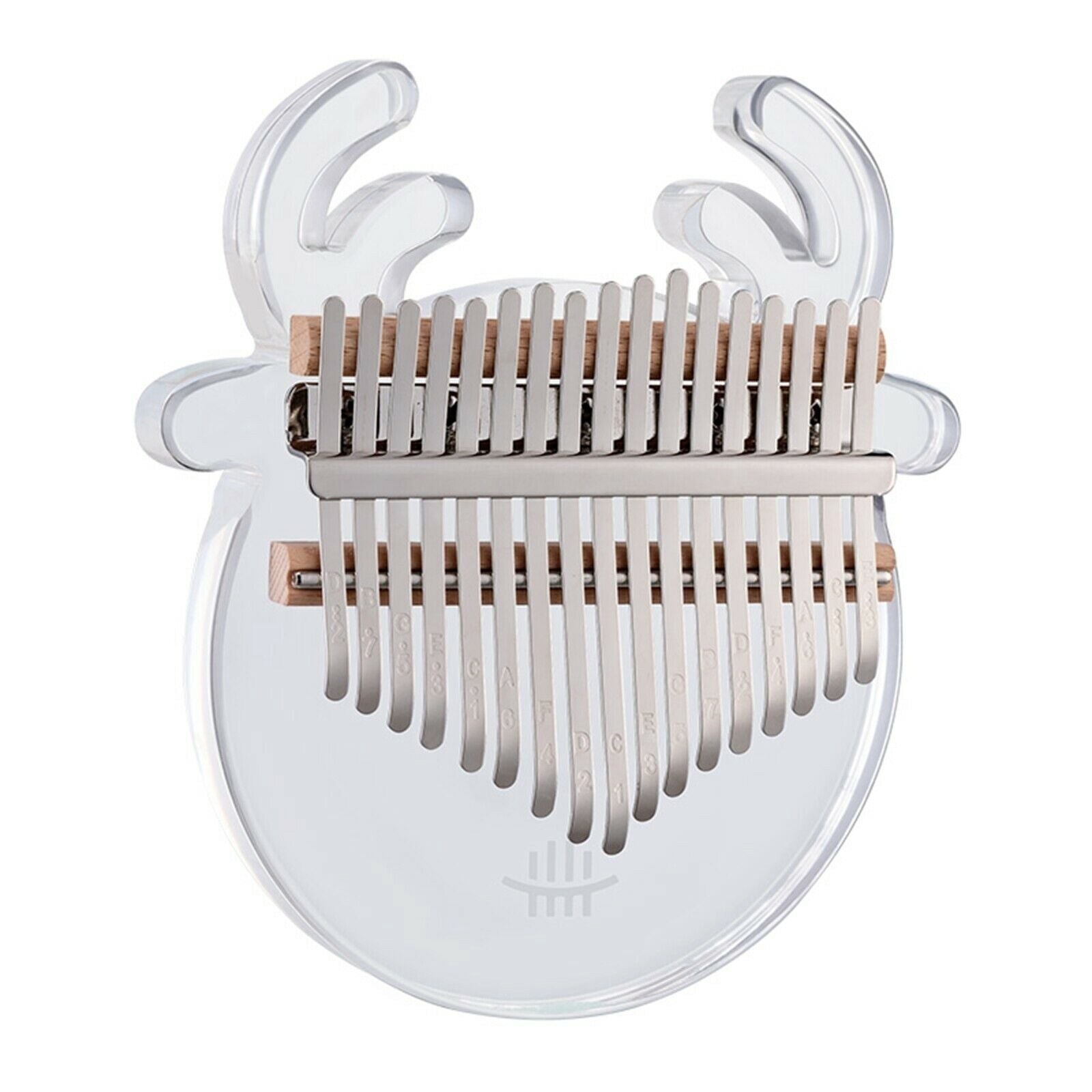 Kalimba Thumb Piano 17 Keys Animal-shaped Acrylic for Child Transparent Deer