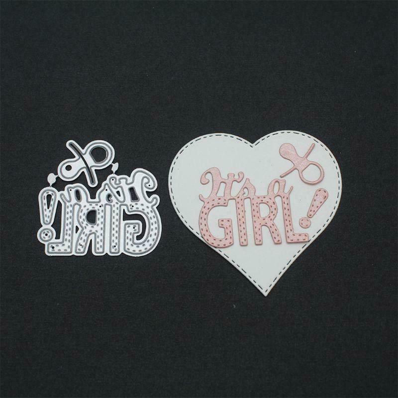 DIY Handicrafts "Boy" "Girl" Art Word Cutting Dies Metal Cutting Stencils Stamp