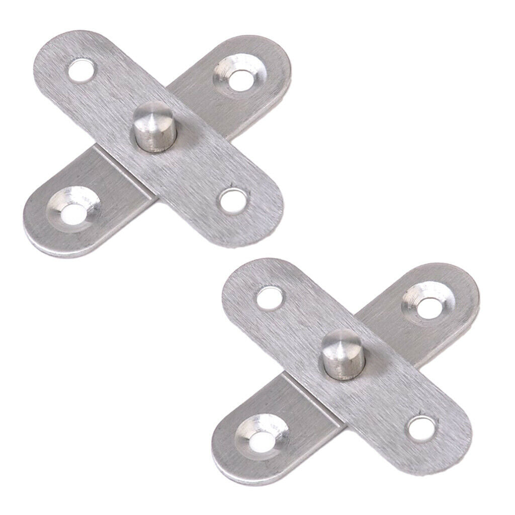 2Pcs 56x16mm Stainless Steel 360 Degree Rotary Door Ball  Center Hinge