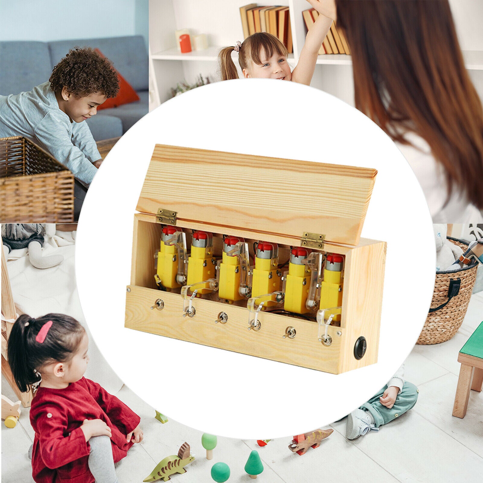 Electric Useless Box Desk Decoration Rechargable Gifts for Kids Children