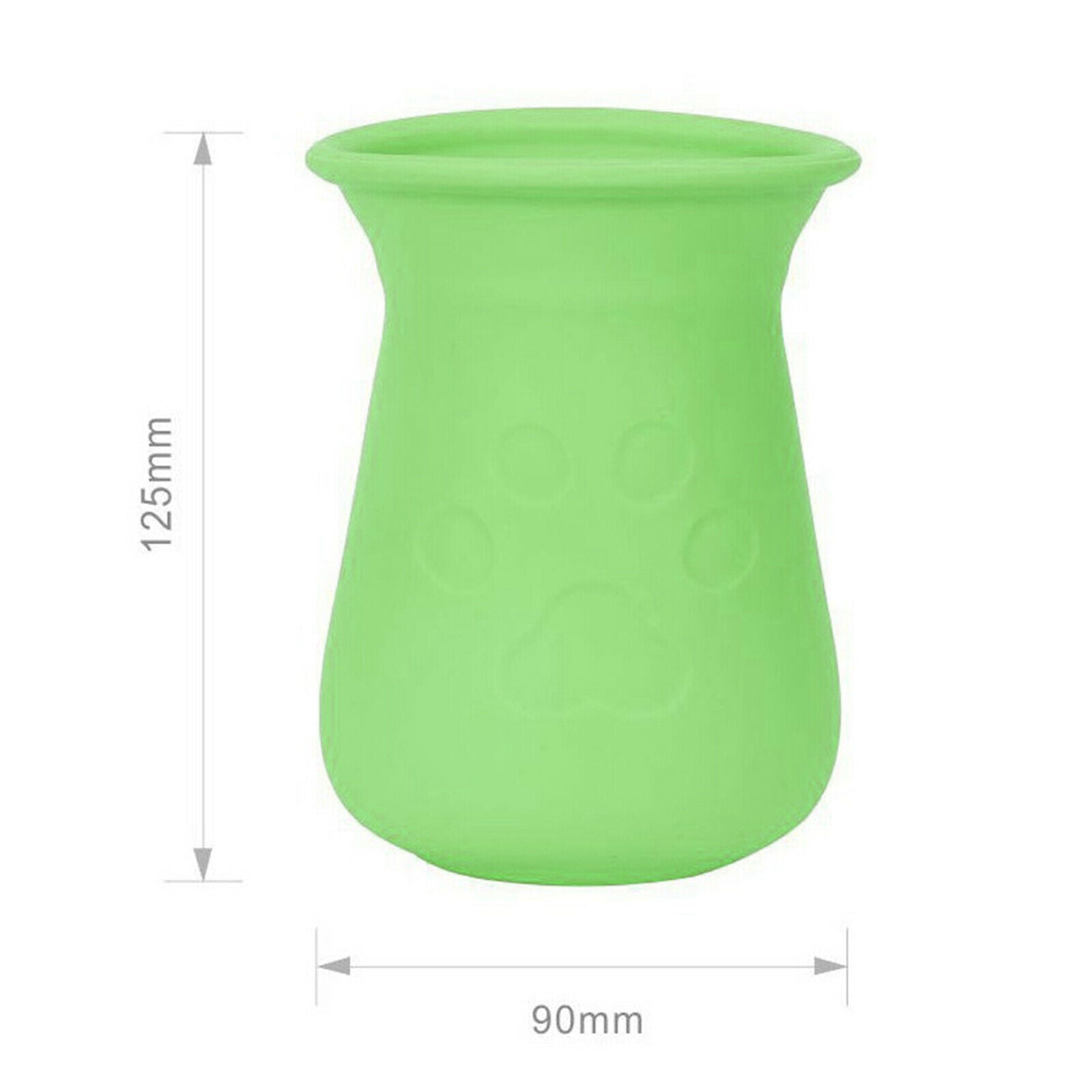 Dog Paw Cleaner Soft Silicone Puppy Cats  Paw Washer Foot Clean Cup Green