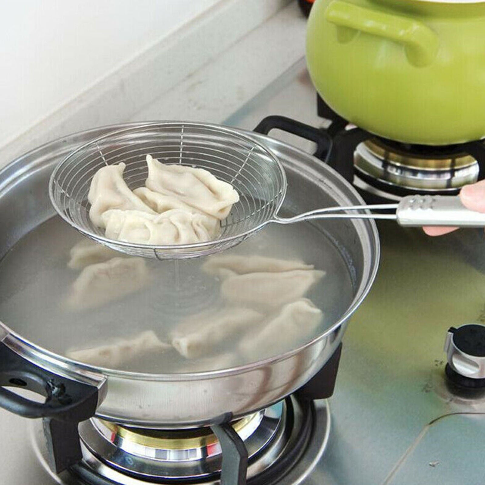Stainless Steel Spider Skimmer Strainer Practical Long Handle Kitchen Strainer