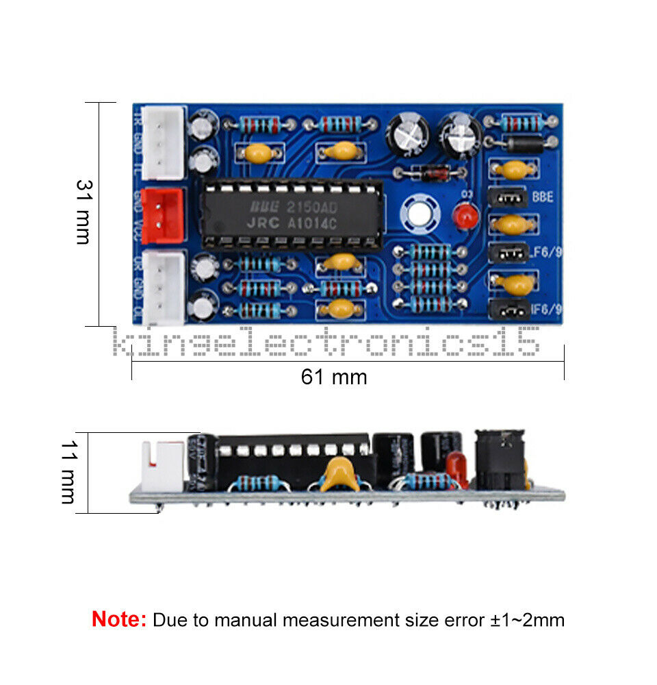 BBE2150 Subwoofer Preamp Tone Board Preamplifier Amplifier Volume Control NEW