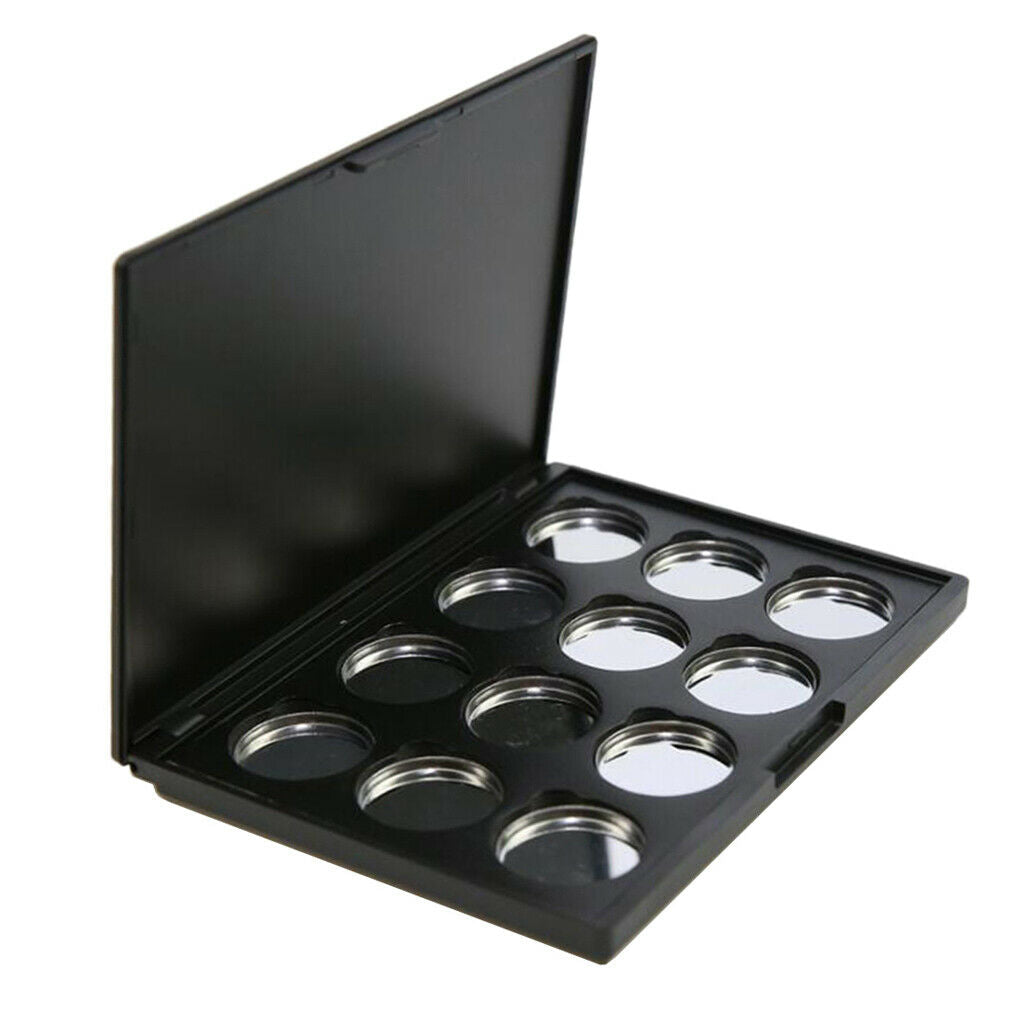 2 Pack 12 Spaces Empty Eyeshadow Palette Concealer Powder Holder Case Tray
