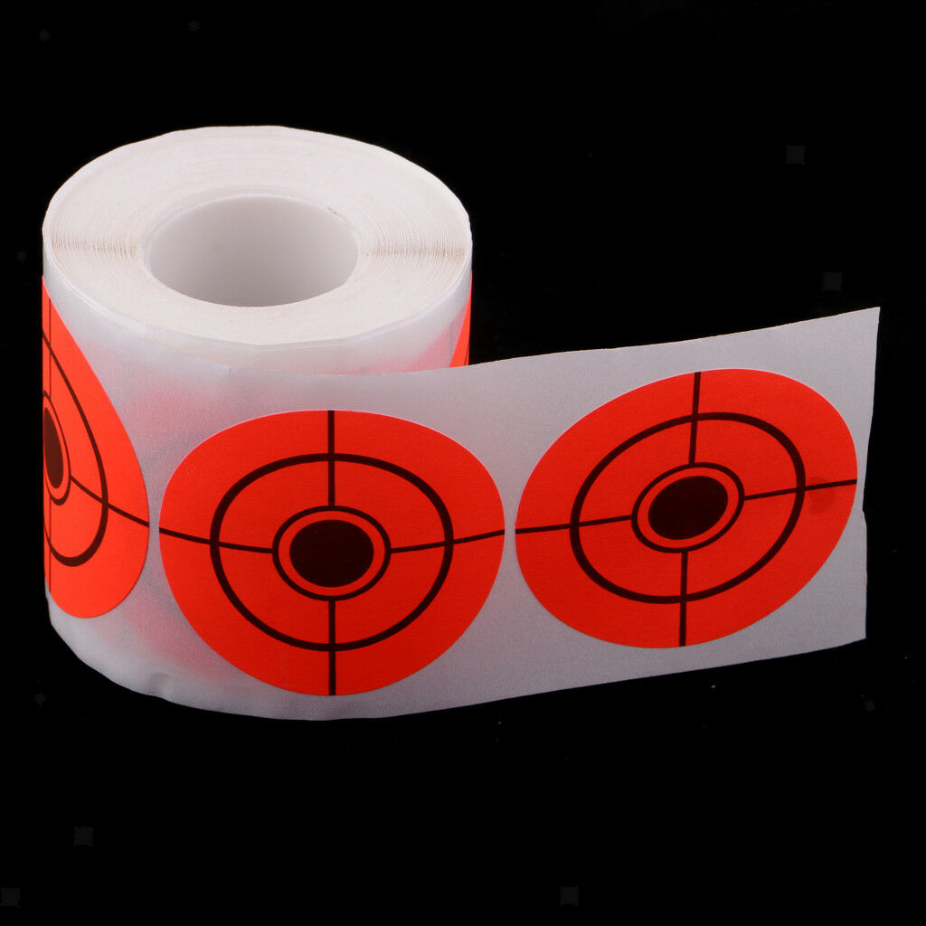 250pcs Target Paper Round Adhesive Target Roll for Archery Shooting Hunting