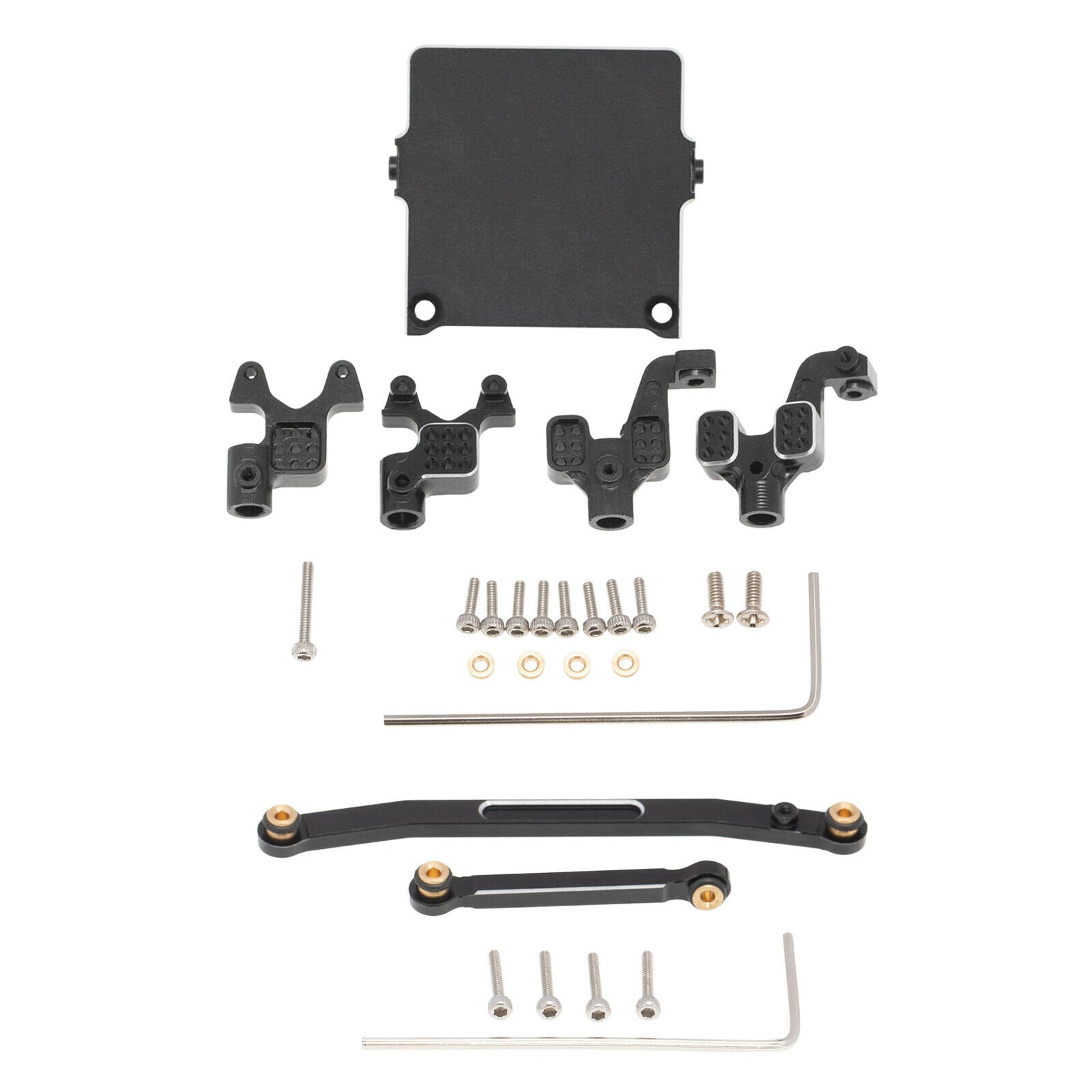 RC Aluminum Steering Rod Tie Links and Shock Tower for Axial SCX24 AXI00001