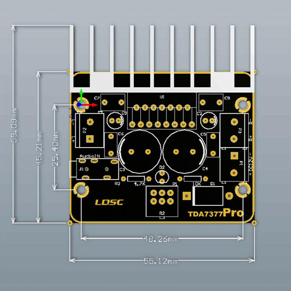 Power Amplifier Board 30W 12V Digital Stereo Speaker Power Amplifier Module Car