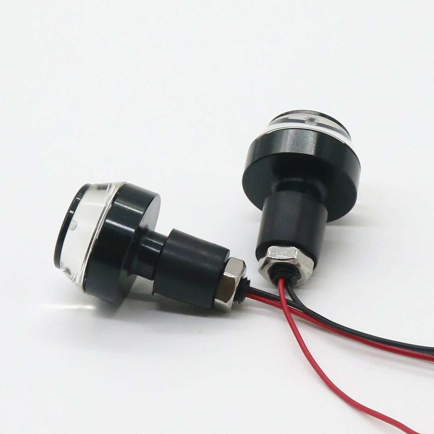 2 Motorcycle Turn Signal LED Light Indicator Blinker Handle Bar End Handlebar