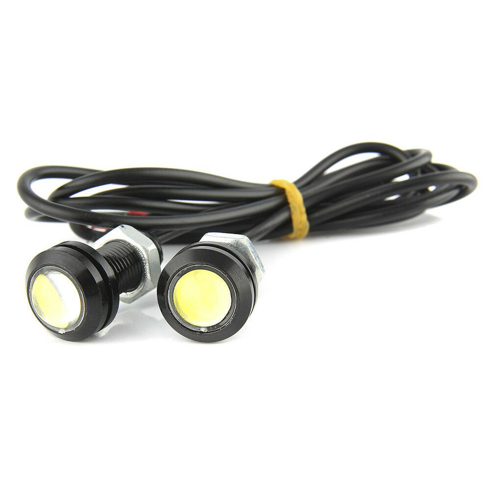 2Pcs White 12 LEDs 15W Eagle Eye LED Daytime Running DRL Backup Light Car Lamps^
