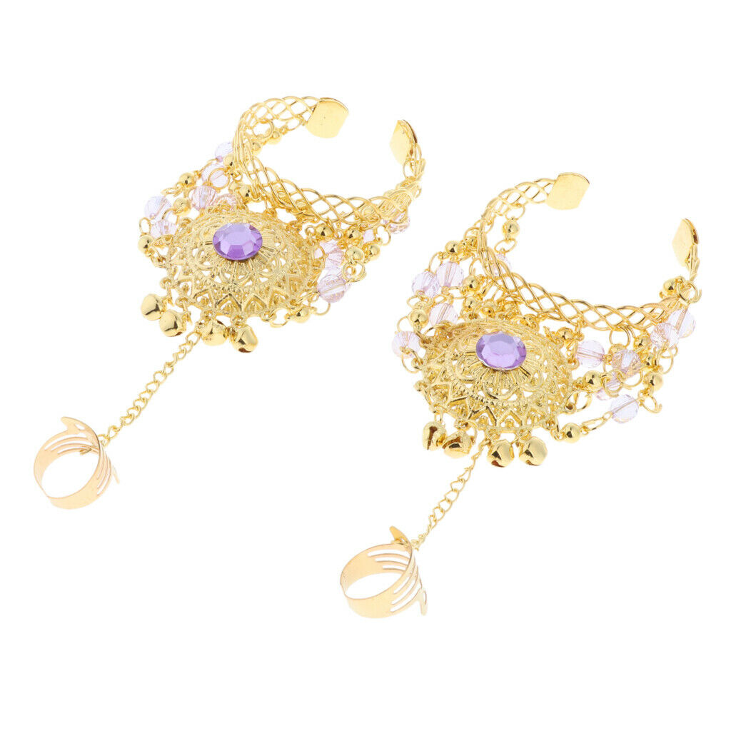 Belly Dance Slave Bracelet Chain Light Purple