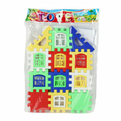 Enfant Lettre Maison Construction Blocs DÃ©veloppemental Jouet Set DIY Artisanat