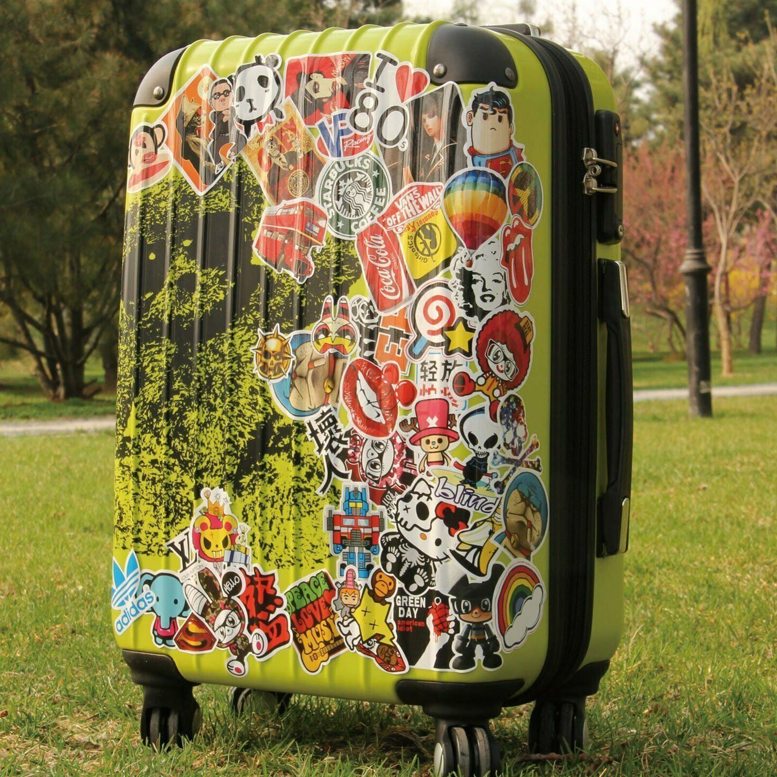 50Pcs Vinyl Motorcycle Stickers Bomb Laptop Luggage Skateboard Bike Decals Pack
