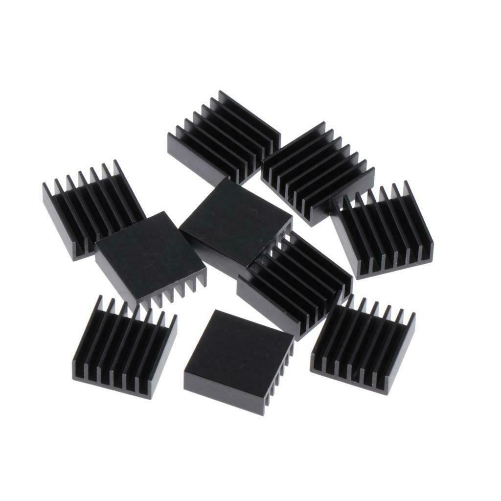 10-pack Graphics Card Chipset Heatsink Heat Sink Pad Replacement Black