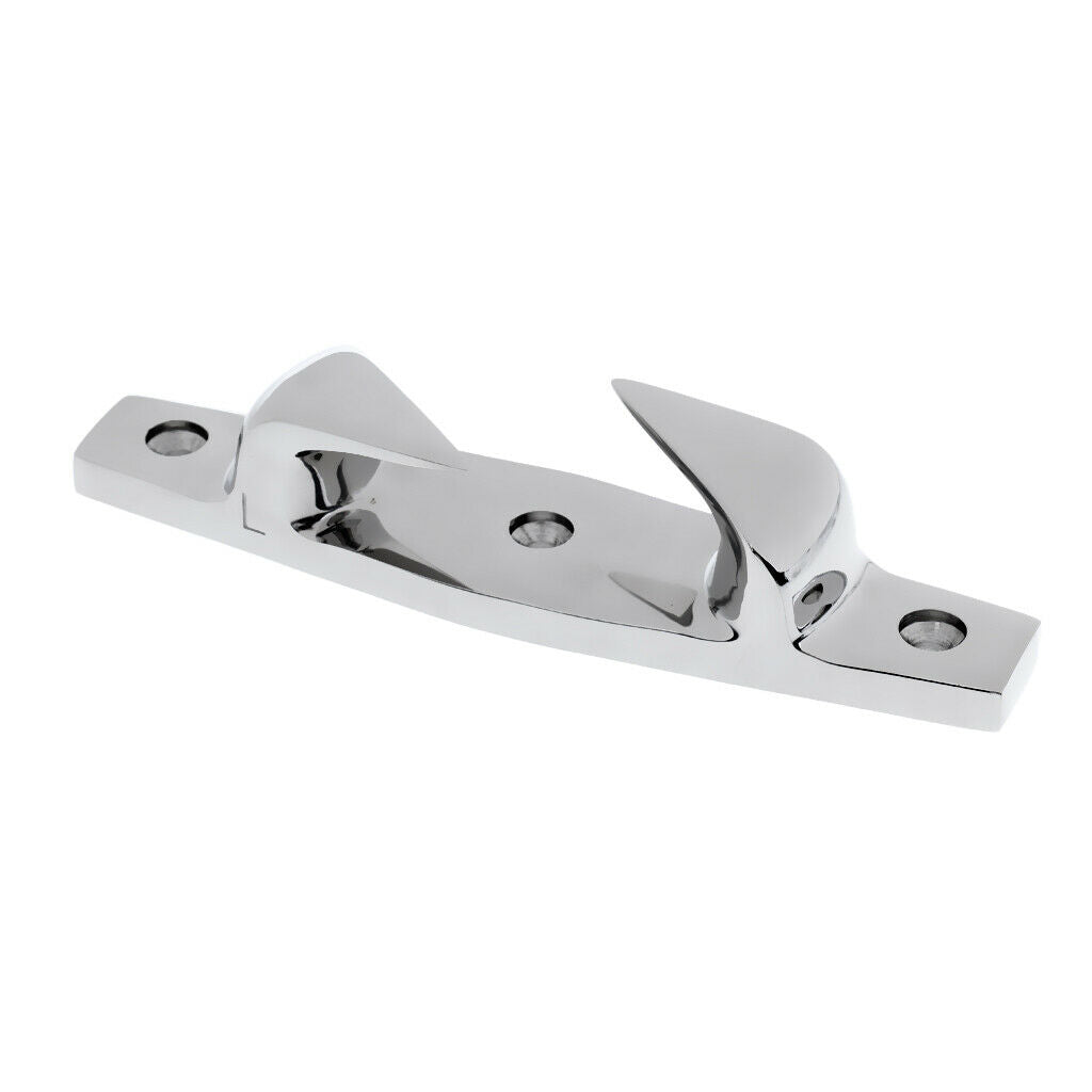 2 Pieces 6" Stainless Steel Skean Boat Deck Dock Line Yacht Rope Cleat Chock