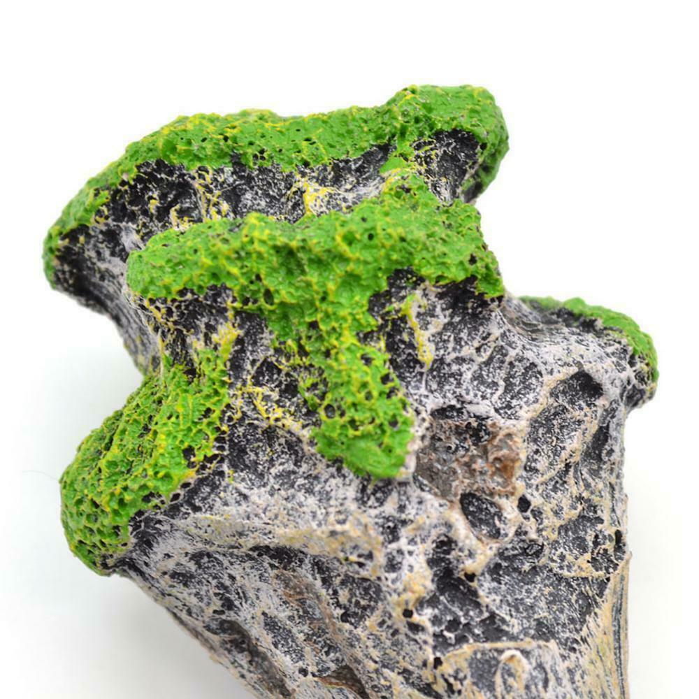 2 Pack Mountain View Decor Rockery Landscape Hiding Cave Plant Aquarium Ornament