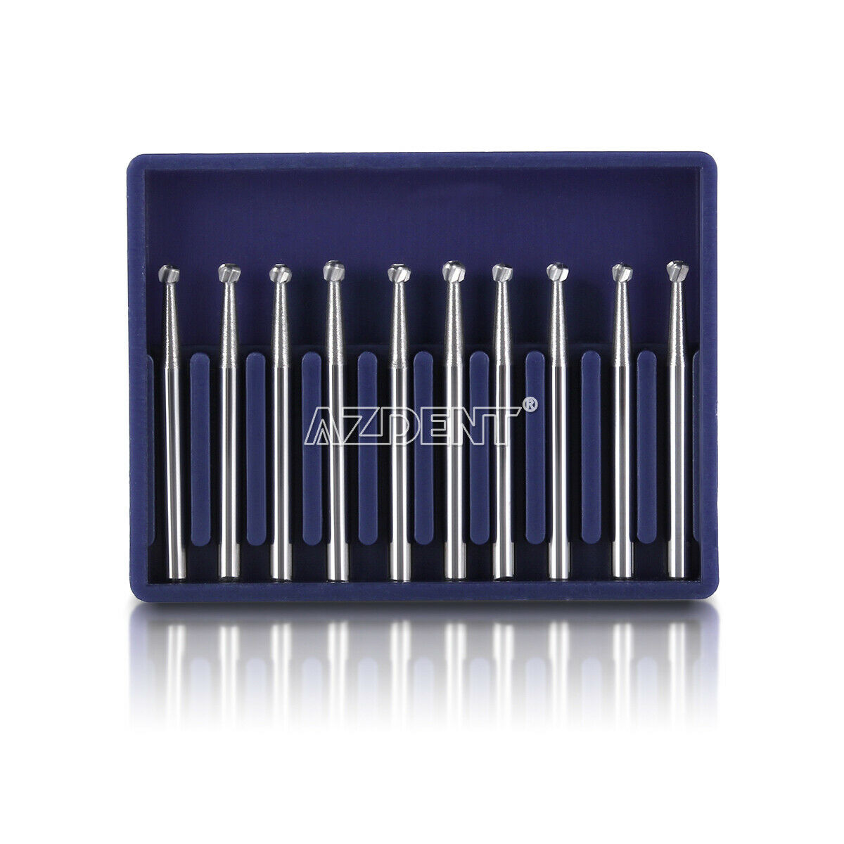 5 X Dental Steel Tungsten Carbide Bur Round type for High Speed Handpiece FG 4