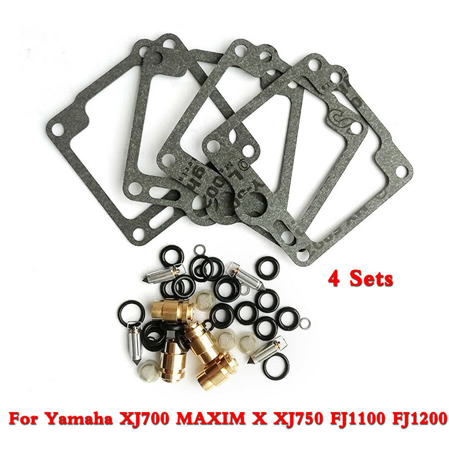 4 Sets Carburetor Carb Rebuild Repair Kit For Yamaha XJ700 XJ750 FJ1100 FJ1200