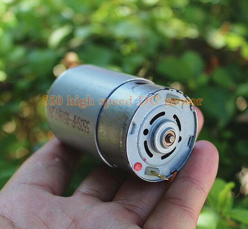 DC7.2V 550 high-power DC motor forward and reverse high speed with cooling fan