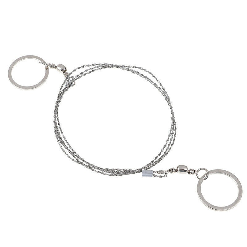 1PC Outdoor String Wire Saw Carbon Ring Scroll Hand Rope Chain Saws Wood Tool US