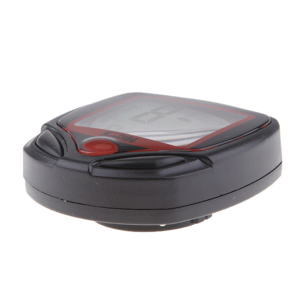 Black Universal Motorcycle LCD Digital Odometer Speedometer Tachometer Gauge